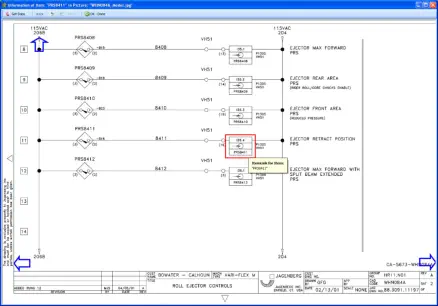 E&I Schematic with link to the specific item